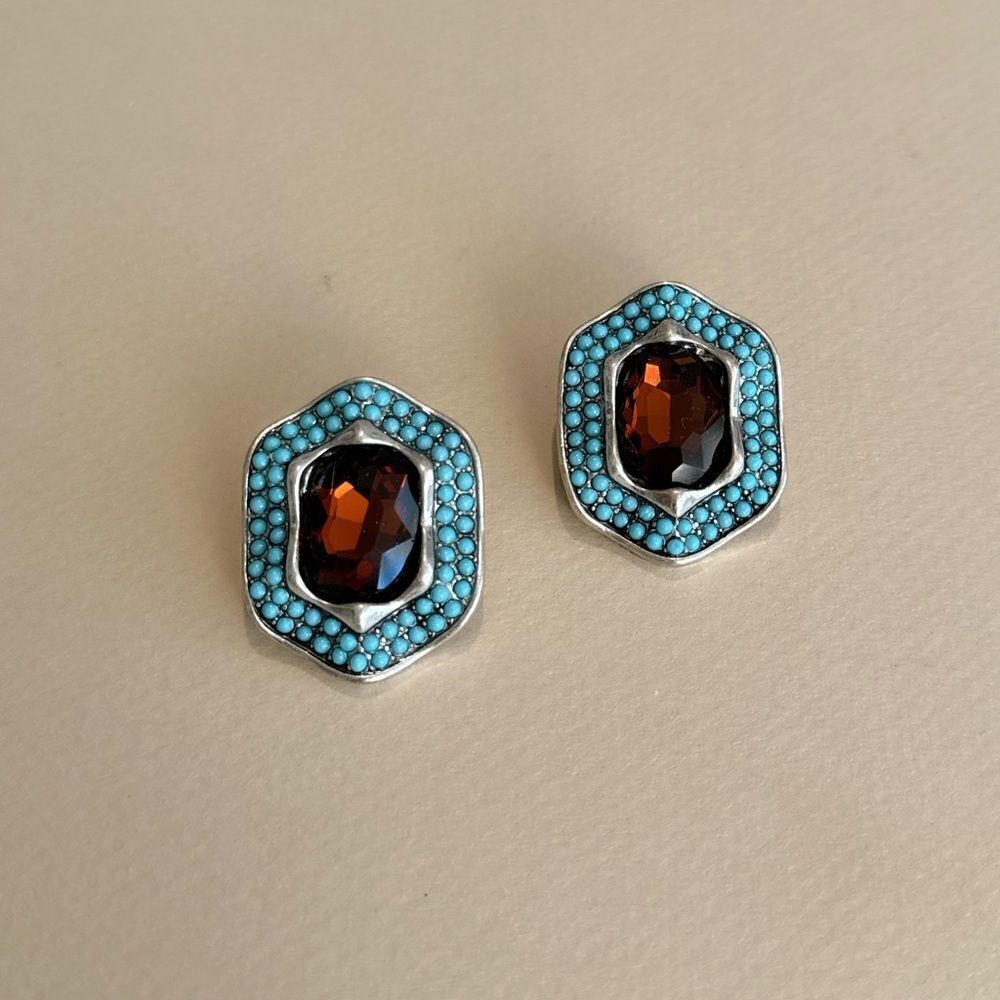 Vintage crystal earrings N1220